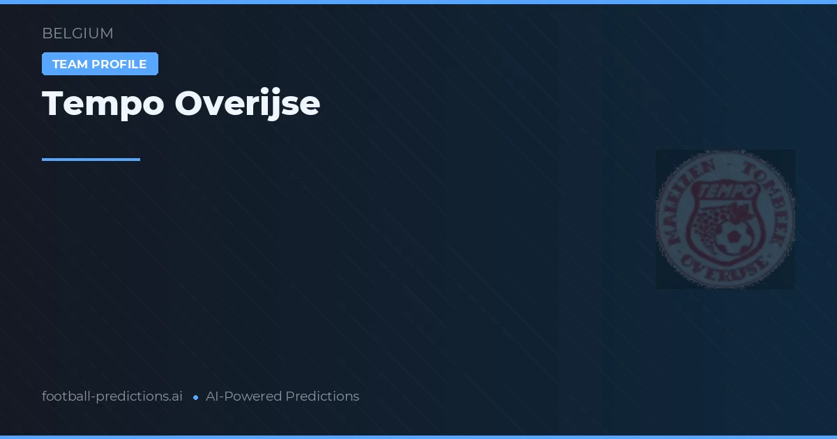 Tempo Overijse Tipy a statistiky