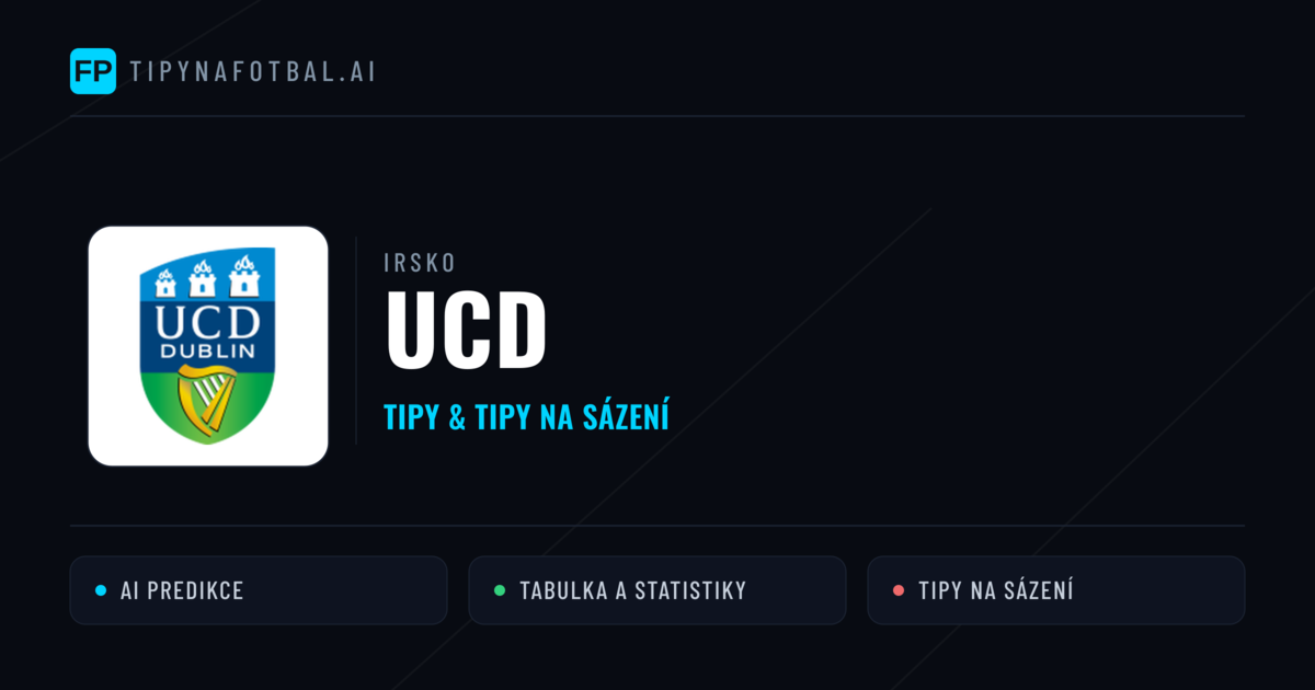 UCD Tipy a statistiky