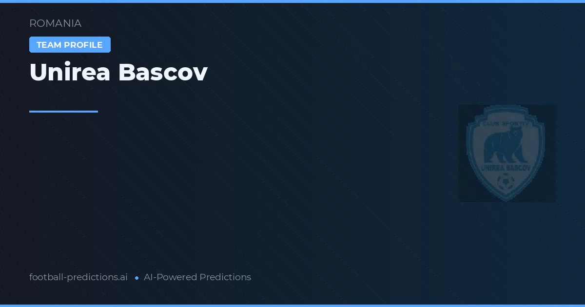Unirea Bascov Tipy a statistiky