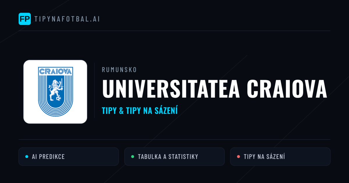 Universitatea Craiova Tipy a statistiky