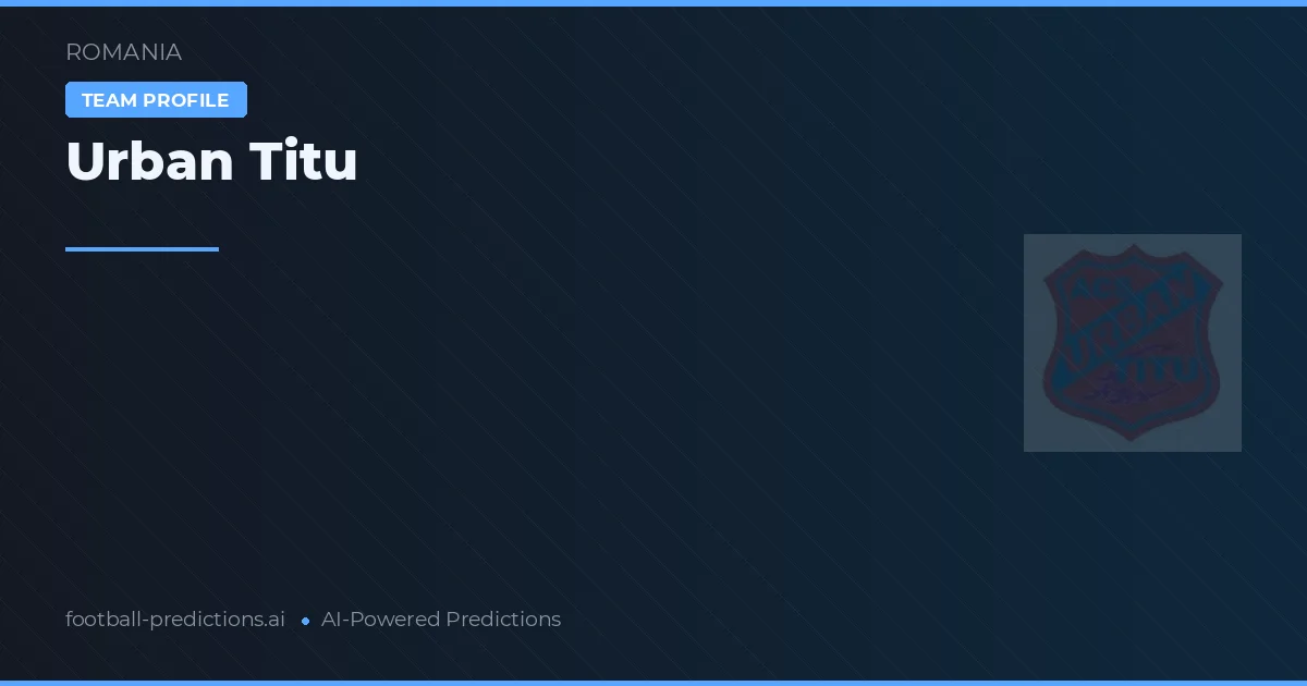 Urban Titu Tipy a statistiky