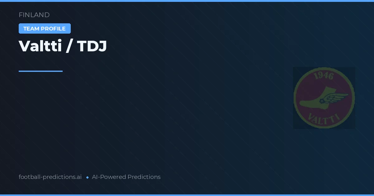 Valtti / TDJ Tipy a statistiky