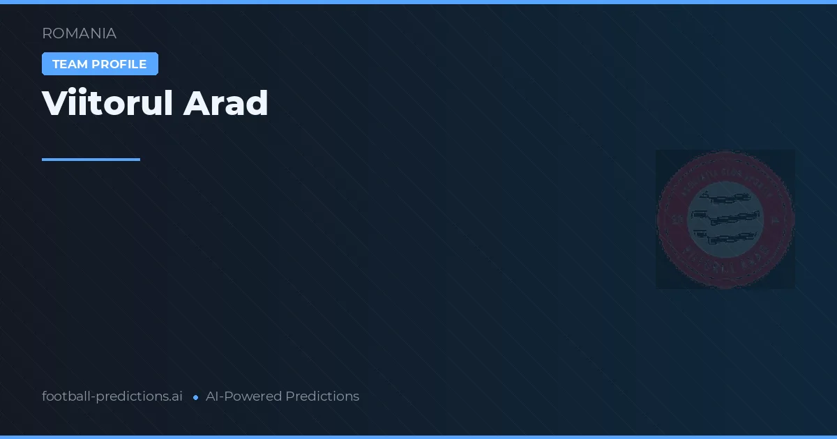 Viitorul Arad Tipy a statistiky