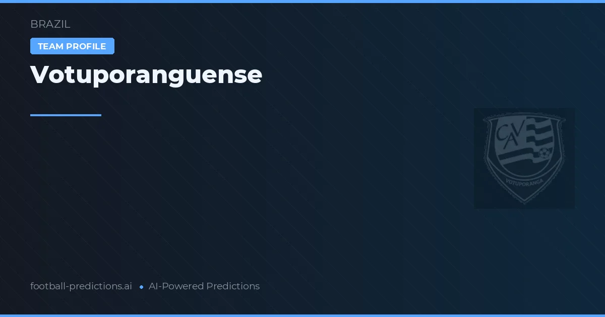 Votuporanguense Tipy a statistiky