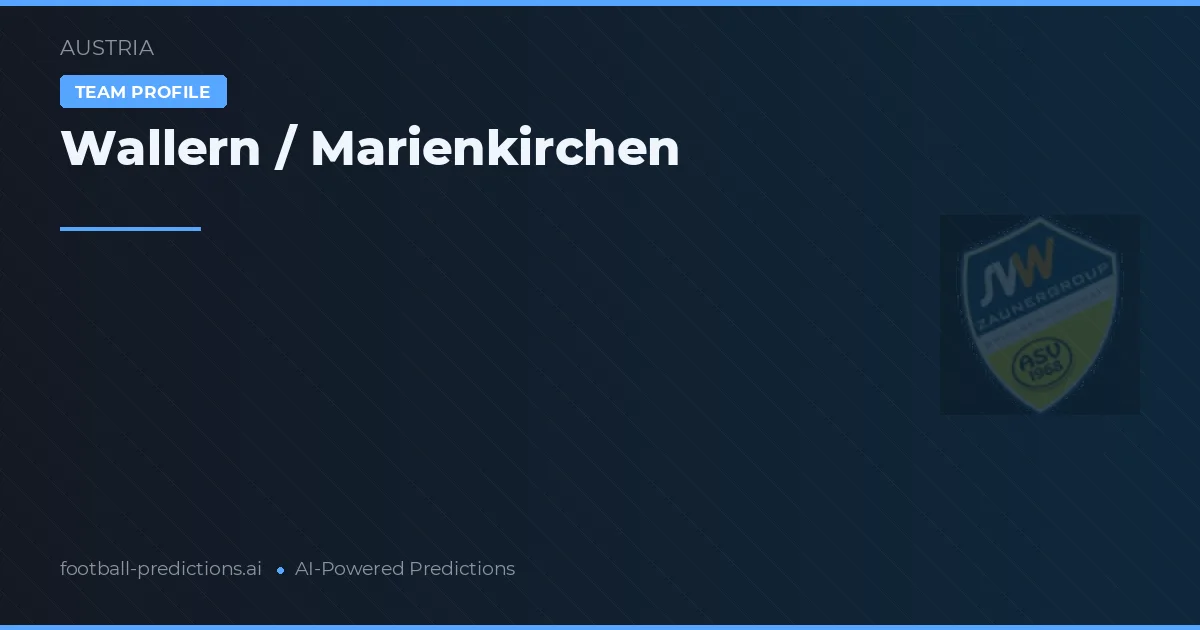 Wallern / Marienkirchen Tipy a statistiky