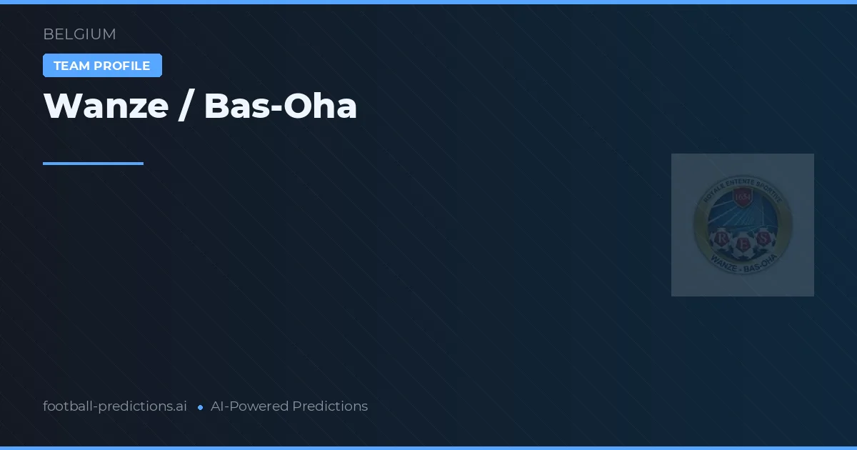Wanze / Bas-Oha Tipy a statistiky
