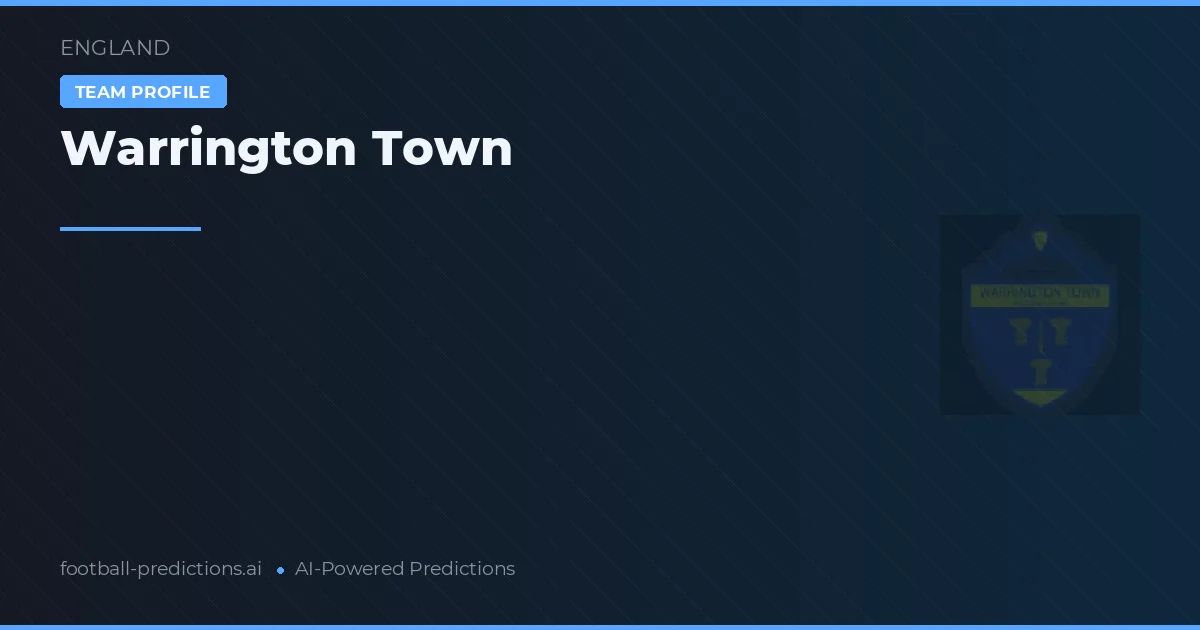 Warrington Town Tipy a statistiky