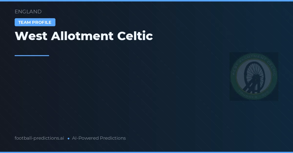 West Allotment Celtic Tipy a statistiky