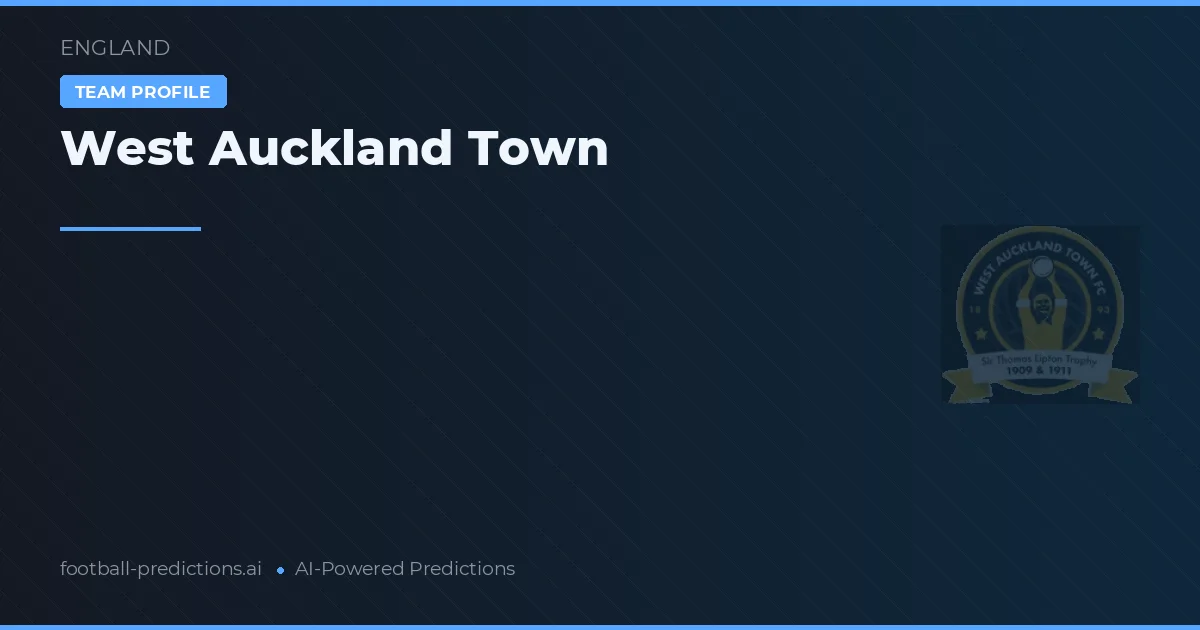 West Auckland Town Tipy a statistiky