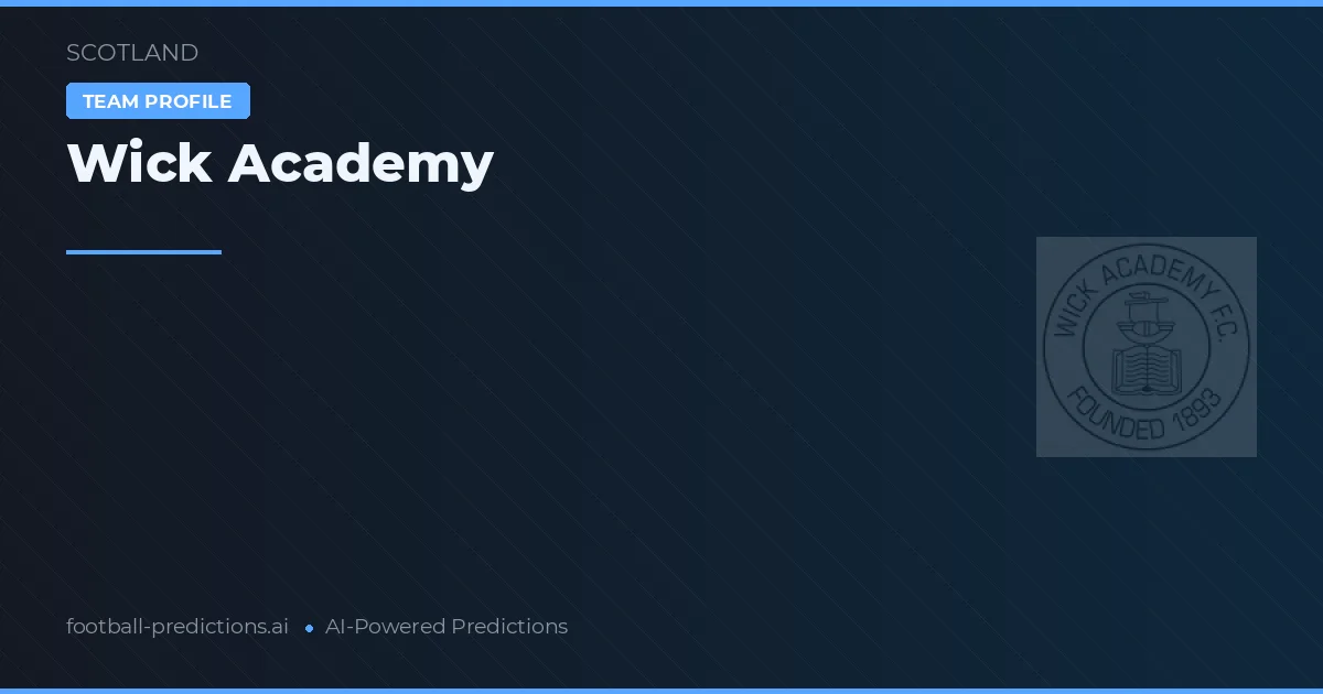 Wick Academy Tipy a statistiky