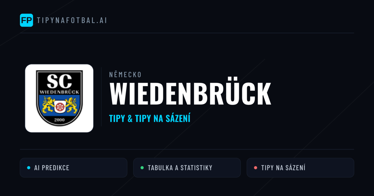 Wiedenbrück Tipy a statistiky