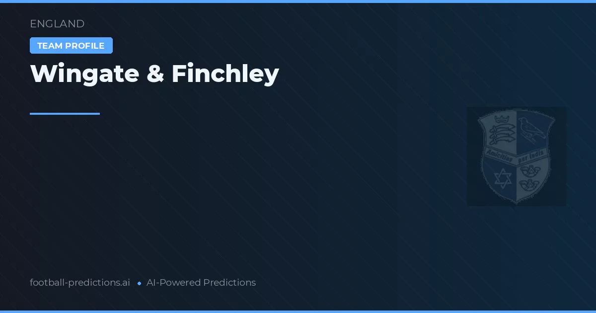 Wingate & Finchley Tipy a statistiky