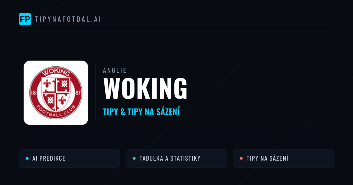 Woking Tipy a statistiky