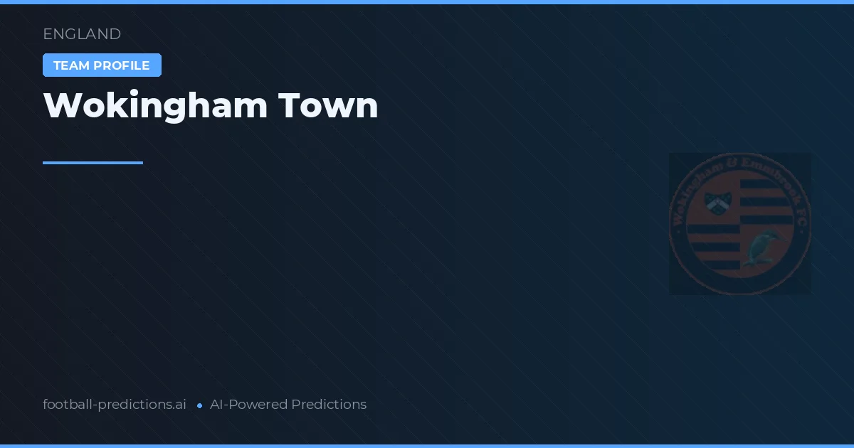 Wokingham Town Tipy a statistiky