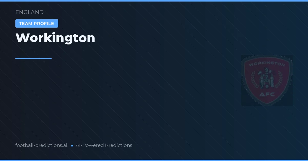 Workington Tipy a statistiky