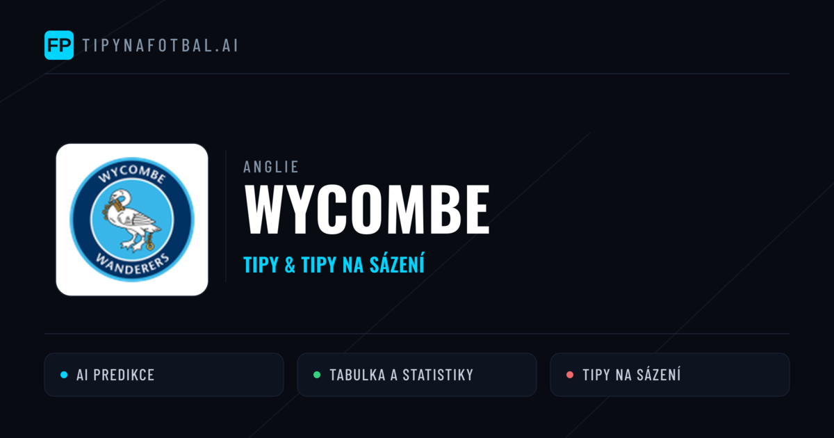 Wycombe Tipy a statistiky