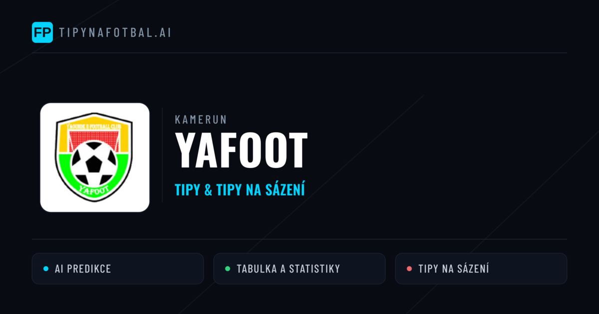 Yafoot Tipy a statistiky