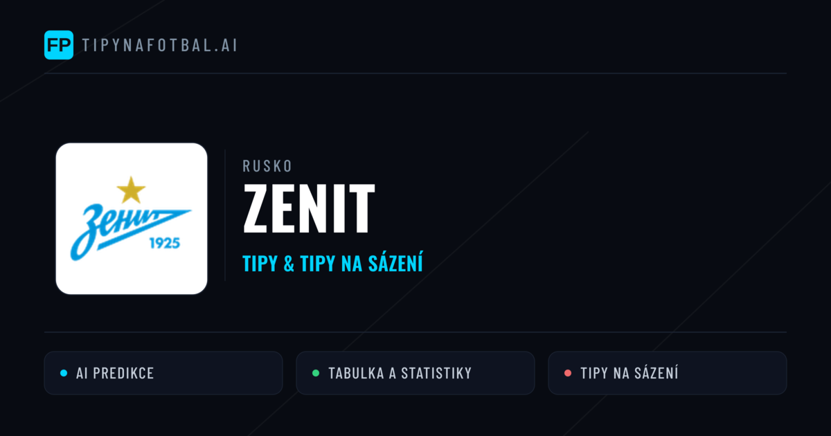 Zenit Tipy a statistiky