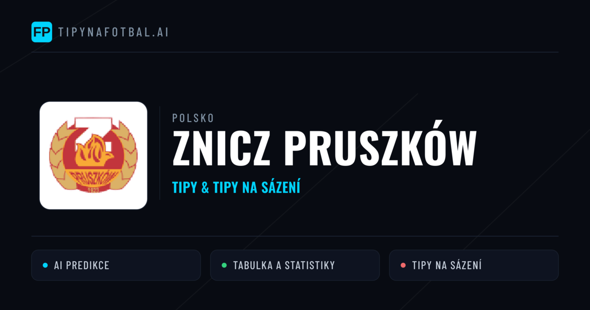 Znicz Pruszków Tipy a statistiky